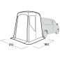 Preview: Easy Camp Heckzelt Krossbu Mini (grau, für Mini-Vans, Modell 2025)